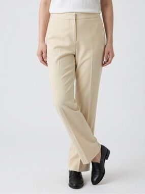 Lafayette 148 New York Classic Straight-Leg Women's Pants in Beige